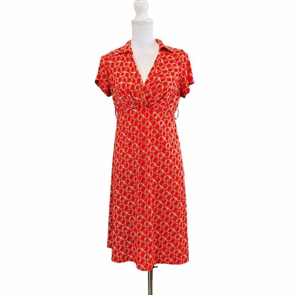 Motherhood‎ Maternity Red Cream Medium Dress